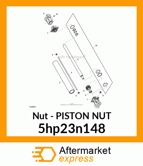 PISTON NUT 5hp23n148