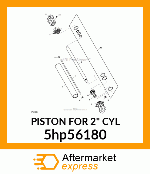 PISTON FOR 2" CYL 5hp56180