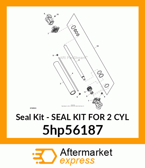 SEAL KIT FOR 2" CYL 5hp56187