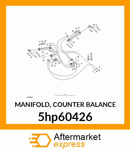 MANIFOLD, COUNTER BALANCE 5hp60426