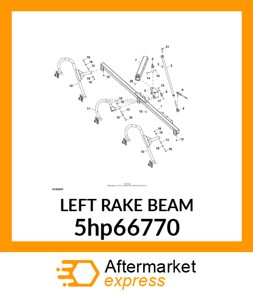 LEFT RAKE BEAM 5hp66770