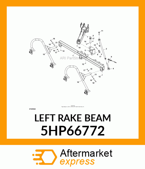 LEFT RAKE BEAM 5HP66772