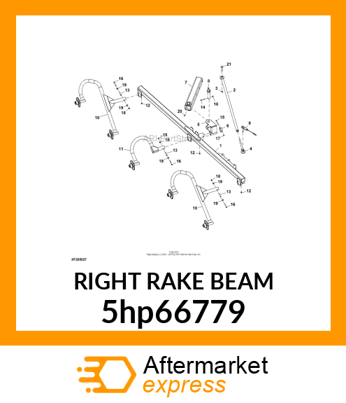 RIGHT RAKE BEAM 5hp66779