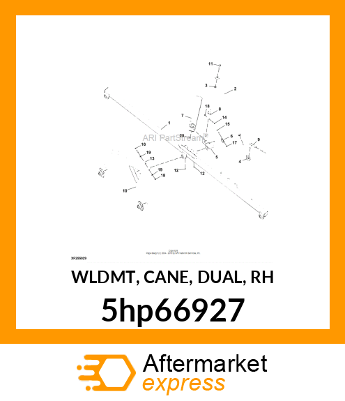 WLDMT, CANE, DUAL, RH 5hp66927