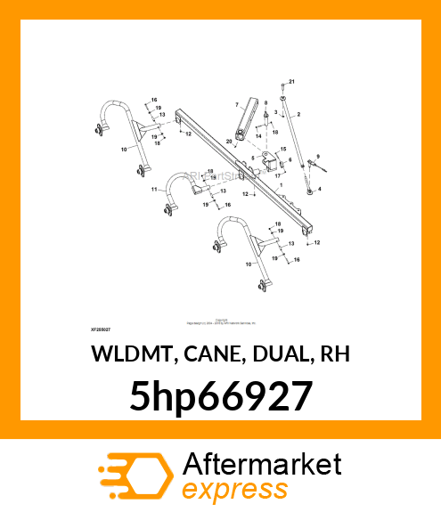 WLDMT, CANE, DUAL, RH 5hp66927