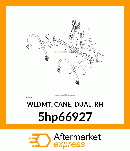 WLDMT, CANE, DUAL, RH 5hp66927