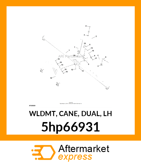 WLDMT, CANE, DUAL, LH 5hp66931