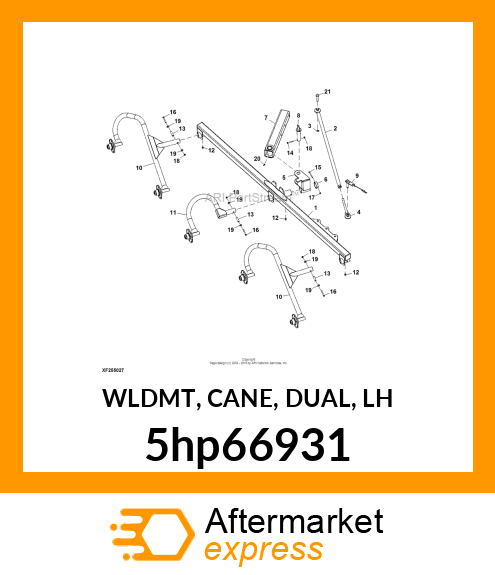 WLDMT, CANE, DUAL, LH 5hp66931