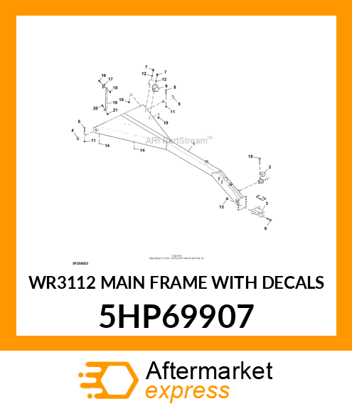 WR3112 MAIN FRAME WITH DECALS 5HP69907