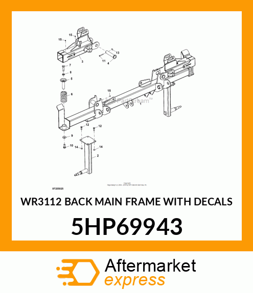 WR3112 BACK MAIN FRAME WITH DECALS 5HP69943