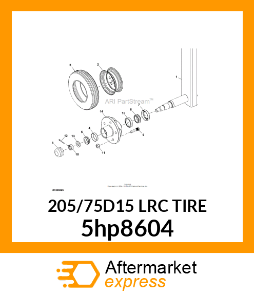 205/75D15 LRC TIRE 5hp8604