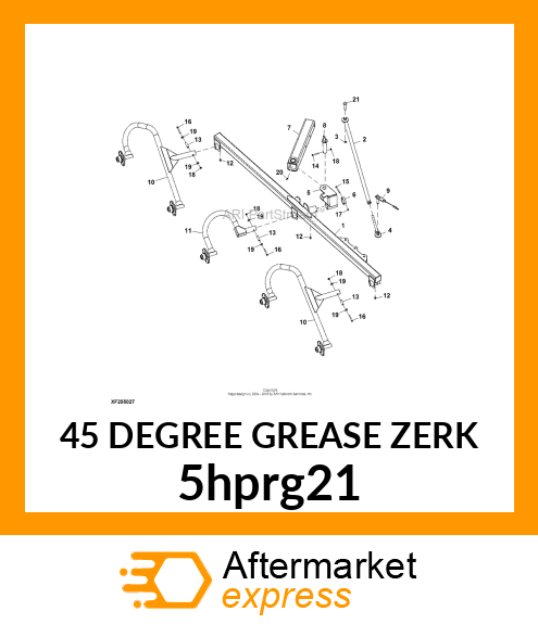 45 DEGREE GREASE ZERK 5hprg21