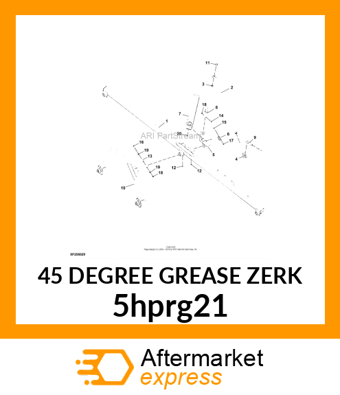 45 DEGREE GREASE ZERK 5hprg21