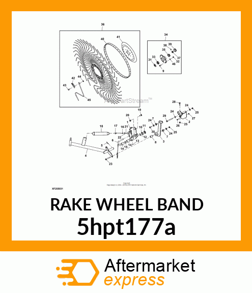 RAKE WHEEL BAND 5hpt177a