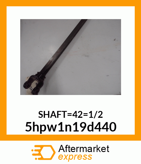 YOKE AND SHAFT 5hpw1n19d440