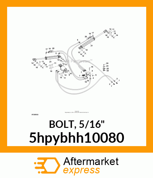 BOLT, 5/16" 5hpybhh10080