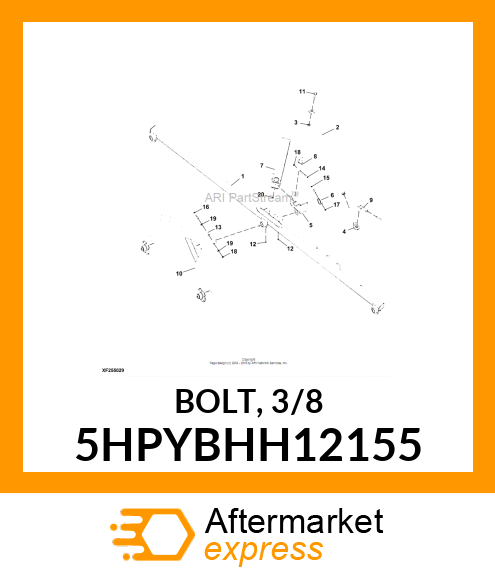 BOLT, 3/8 5HPYBHH12155