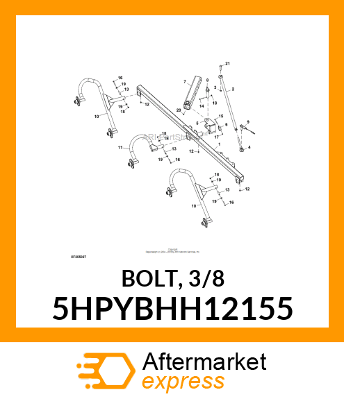 BOLT, 3/8 5HPYBHH12155