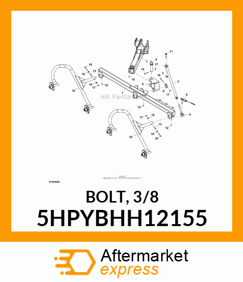 BOLT, 3/8 5HPYBHH12155