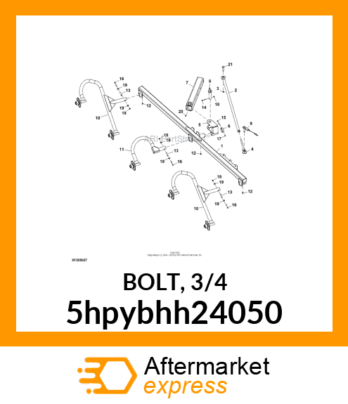 BOLT, 3/4 5hpybhh24050