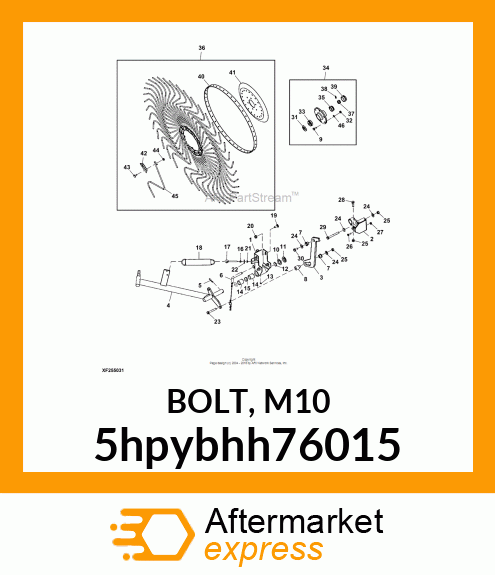 BOLT, M10 5hpybhh76015