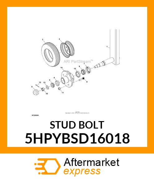 STUD BOLT 5HPYBSD16018