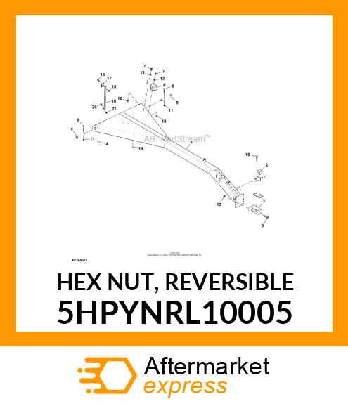 HEX NUT, REVERSIBLE 5HPYNRL10005