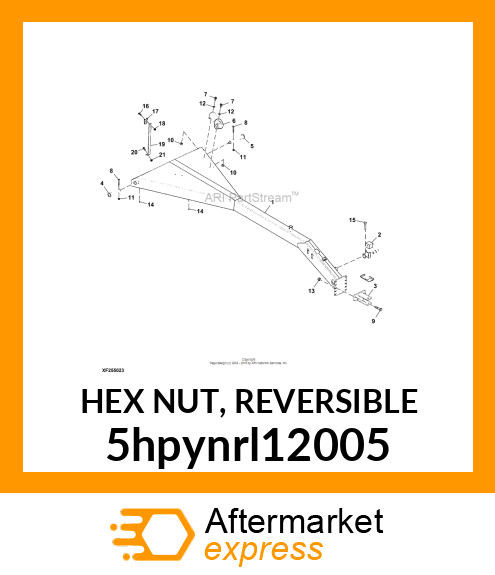 HEX NUT, REVERSIBLE 5hpynrl12005