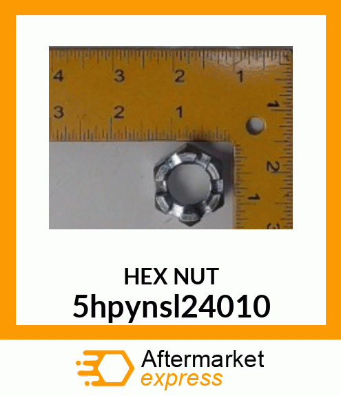 HEX NUT, SLOTTED, 3/4 5hpynsl24010