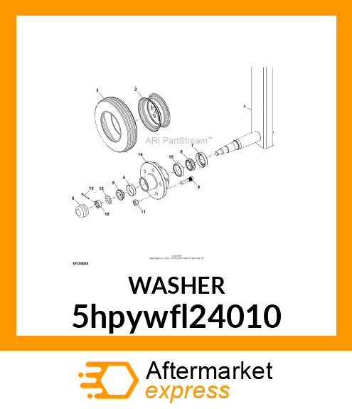 WASHER, FLAT, SAE 3/4" 5hpywfl24010