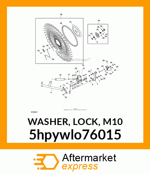 WASHER, LOCK, M10 5hpywlo76015