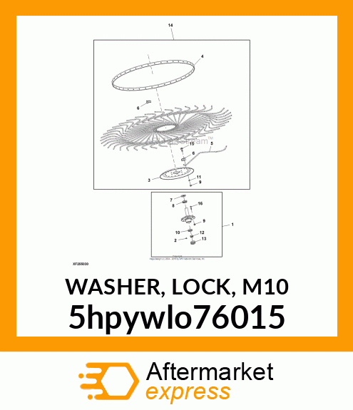 WASHER, LOCK, M10 5hpywlo76015