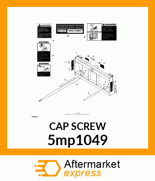 HEX HEAD CAP SCREW 5mp1049