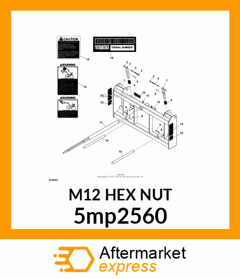 M12 HEX NUT 5mp2560