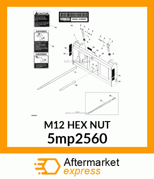 M12 HEX NUT 5mp2560