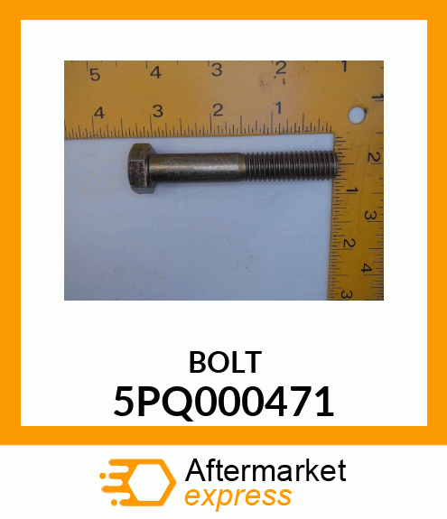 BOLT, 1/2 X 3 GARDE 8 5PQ000471