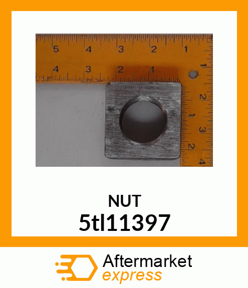 SQUARE AXLE NUT, 1 1/2 5tl11397