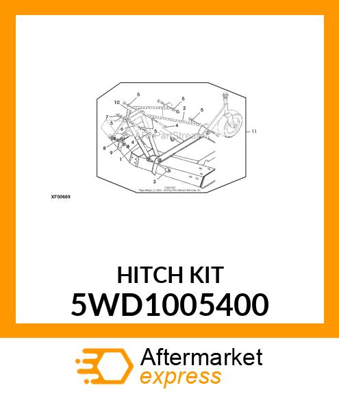 GM30 SERIES QUICK HITCH ADAPTER KIT 5WD1005400