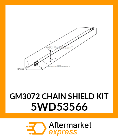 GM3072 CHAIN SHIELD KIT 5WD53566