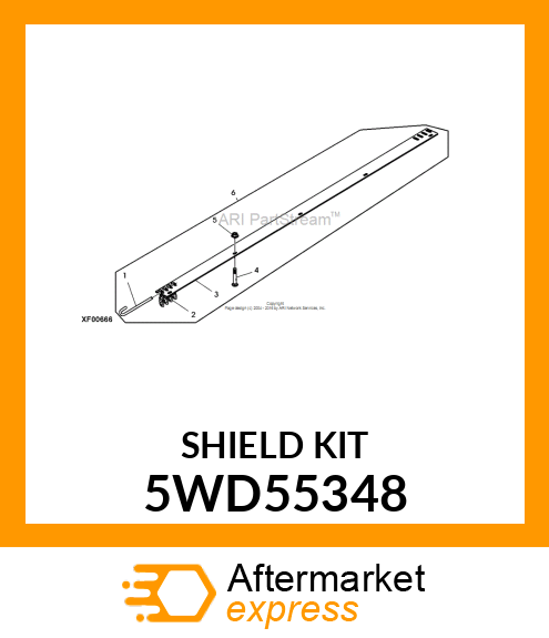 GM3060 CHAIN SHIELD KIT 5WD55348