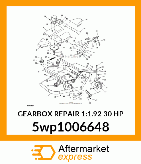 GEARBOX REPAIR 1:1.92 30 HP 5wp1006648