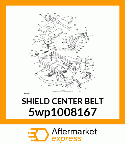 SHIELD CENTER BELT 5wp1008167