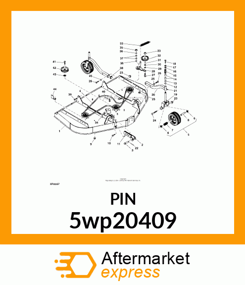 CLEVIS PIN 7/8 X 3 5wp20409