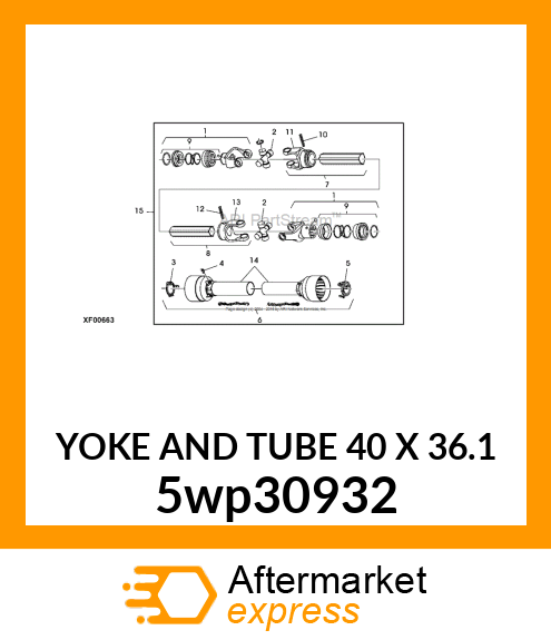 YOKE AND TUBE 40 X 36.1 5wp30932