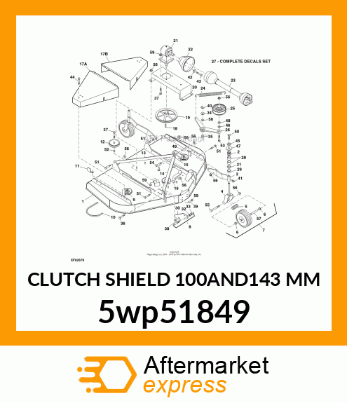 CLUTCH SHIELD 100AND143 MM 5wp51849