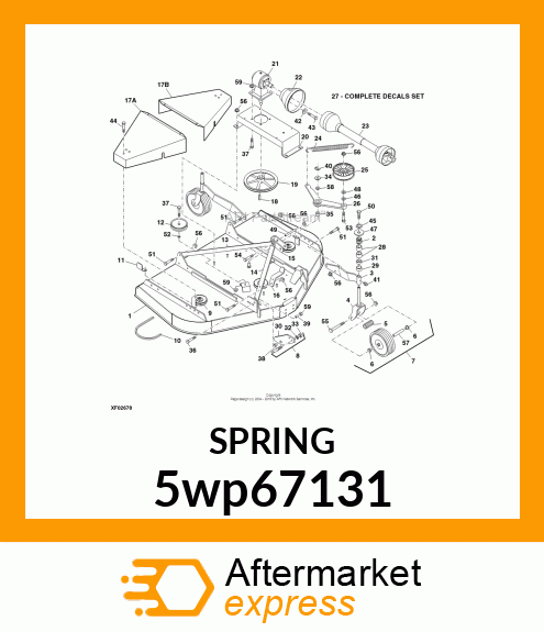 SPRING .177X122X9.88 CAP HOOK 5wp67131