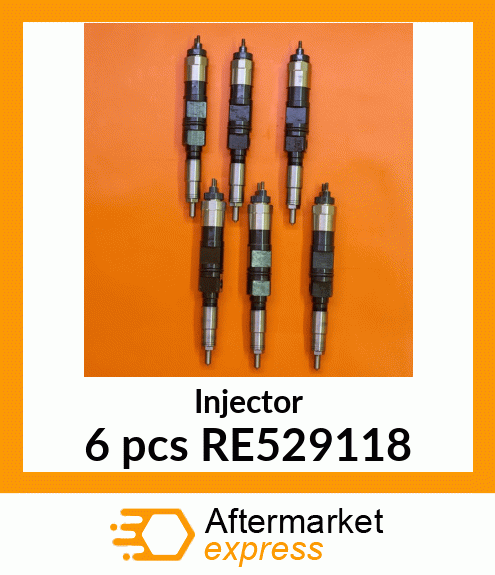 Injector 6 pcs RE529118