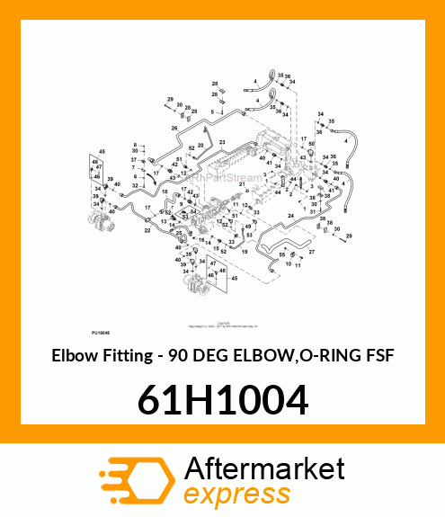 Elbow Fitting - 90 DEG ELBOW,O-RING FSF 61H1004