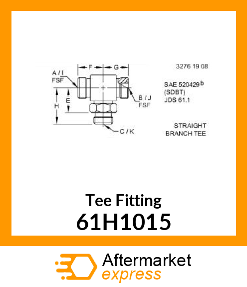 Tee Fitting 61H1015