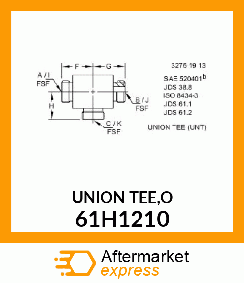 UNION TEE,O 61H1210